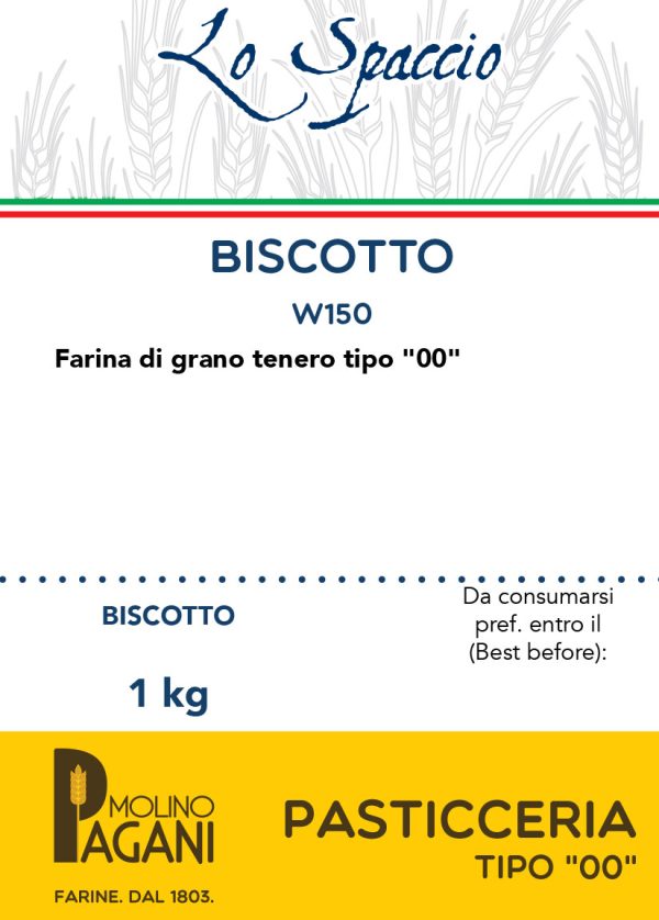 Farina di grano tenero Tipo “00″ Biscotto per Pasticceria W150 1 Kg - immagine 2