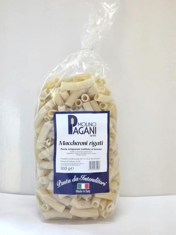 Maccheroni Rigati di semola di grano duro gr 500