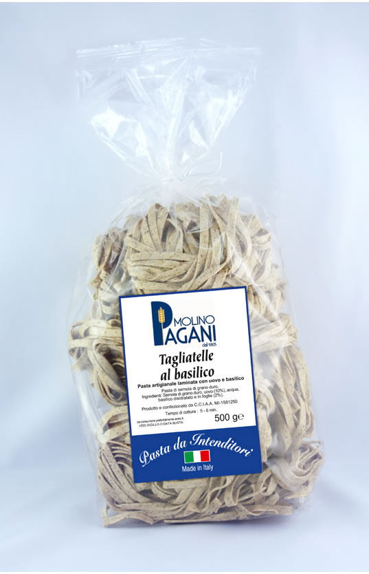 Tagliatelle al basilico di semola di grano duro gr 500
