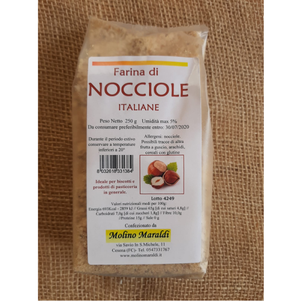 Farina di nocciole italiane 250gr